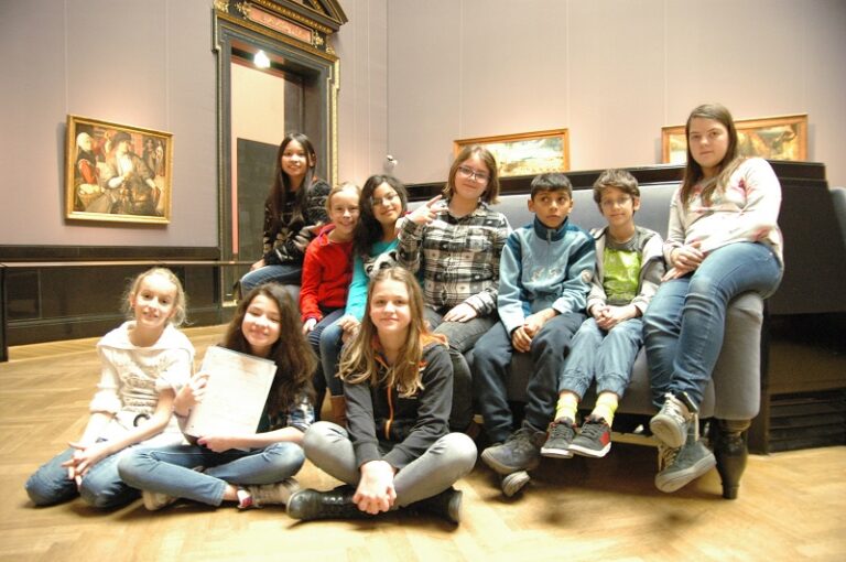 Besuch der 1E in der Gemäldegalerie