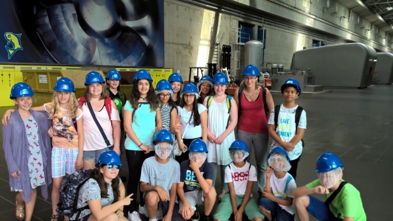 Im Donaukraftwerk Freudenau