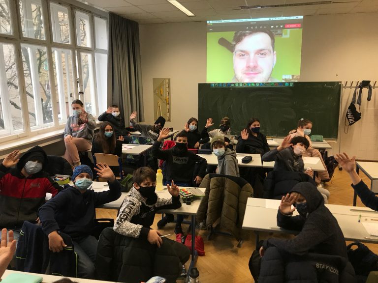 Profi Handballer Tobi Wagner zu Besuch in der 3A