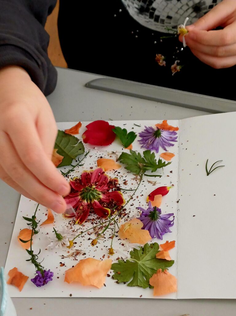 ECO Print Workshop mit der 2B am Umwelt-Aktionstag