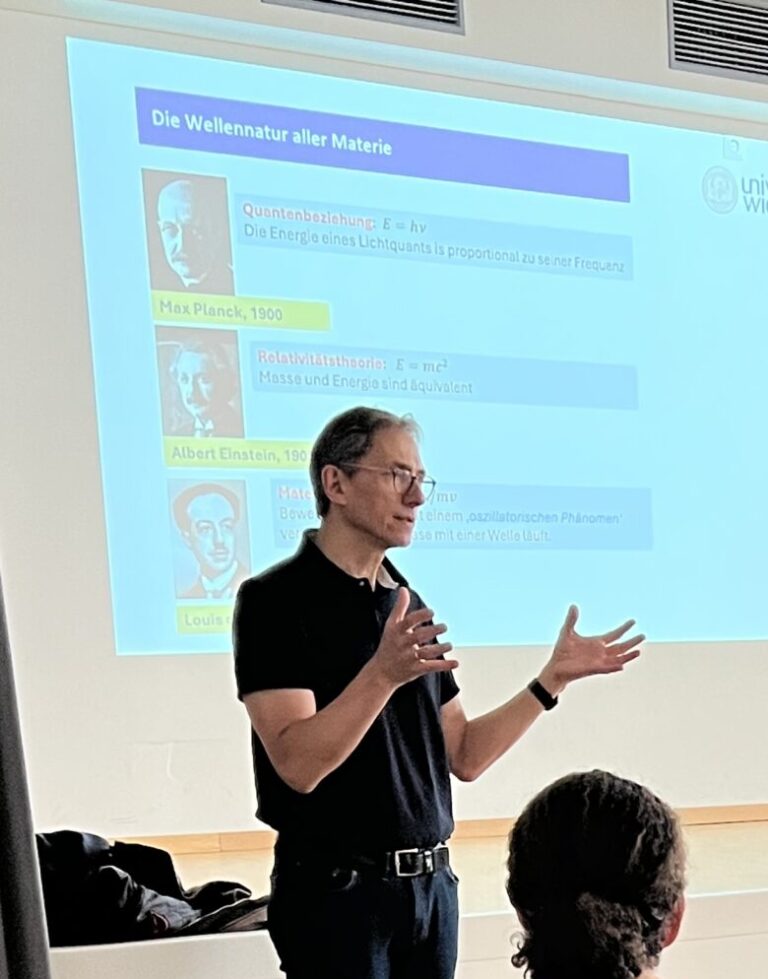 Quantenphysik-Professor Dr. Markus Arndt zu Besuch